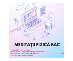 Meditații Fizică Bacalaureat